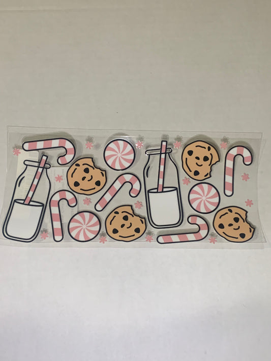 Milk, Cookies and Candy Canes Cup Wrap